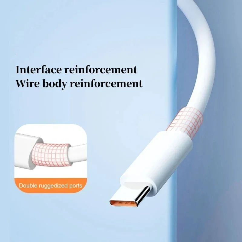 120W 10A USB Typ C Laddningskabel Dataöverföringskabel för mobiltelefoner Snabbladdningskabel för Huawei Xiaomi Realme