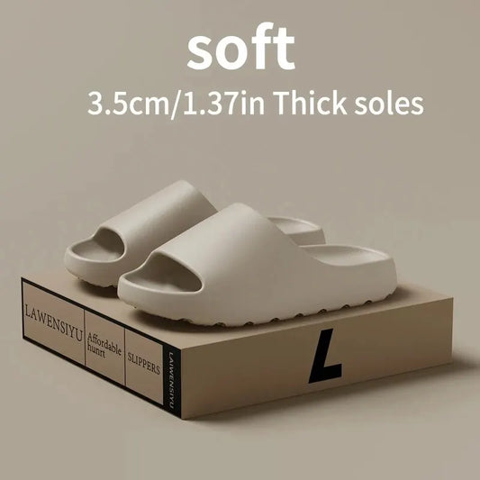 Coconut Tofflor Sandaler med tjocka sulor Sommar Nya halkfria bärsandaler