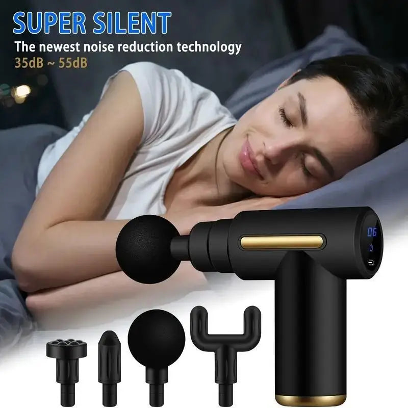 Mini Fascia Gun Trådlös massagepistol Muskelavslappning Massageutrustning Nackemembran Rob Cervical Spine Massage Instrument