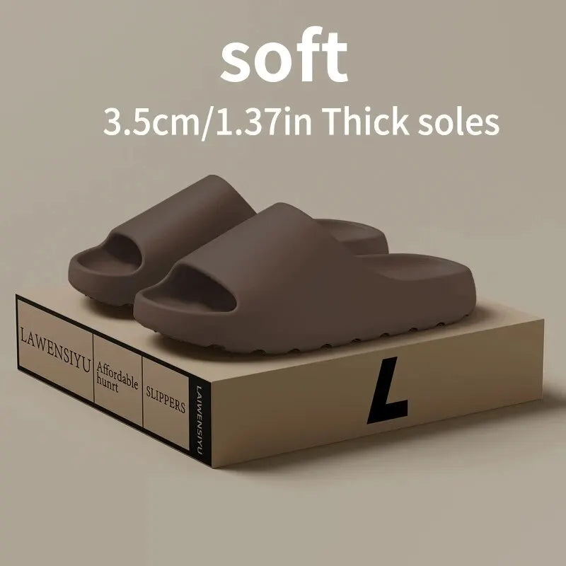 Coconut Tofflor Sandaler med tjocka sulor Sommar Nya halkfria bärsandaler
