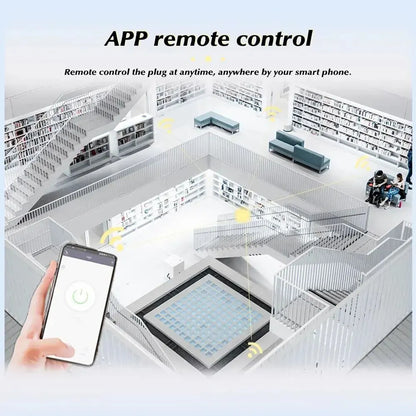 Tuya 16A 20A EU Smart Socket WiFi Smart Plug Med Power Monitoring Timer Funktion Röststyrning Alexa Google Assitant
