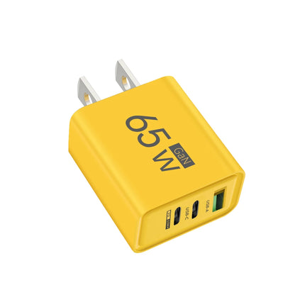 Totalt 65W GaN USB C Laddare Snabbladdning Laddare PD Typ C