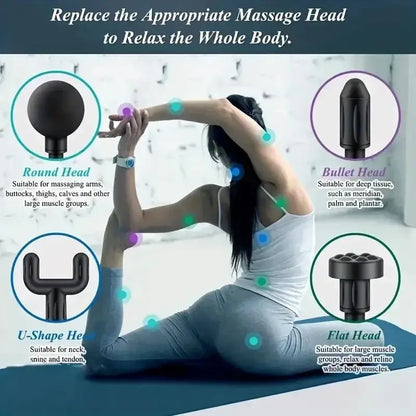 Mini Fascia Gun Trådlös massagepistol Muskelavslappning Massageutrustning Nackemembran Rob Cervical Spine Massage Instrument