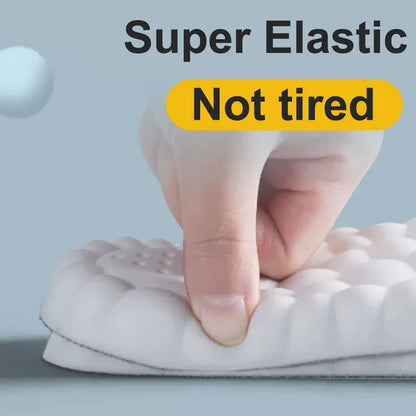 Hög elasticitet Latex Sportsulor Mjuka skokuddar Valvstöd Ortotiska innersulor Andas deodorant stötdämpande kudde