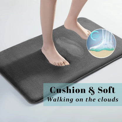 Superabsorberande golvmatta, superabsorberande badmatta, super anti slip korall sammet badrumsgolvmatta, dörrmatta