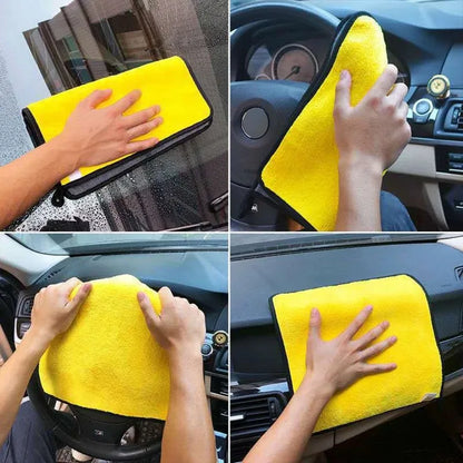 1/2/6pcs Microfiber Cleaning Towel Car Cleaning Cloths Professional Detailing Car Drying Microfiber Towel Wash Towel Accessories
