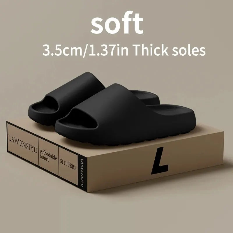 Coconut Tofflor Sandaler med tjocka sulor Sommar Nya halkfria bärsandaler