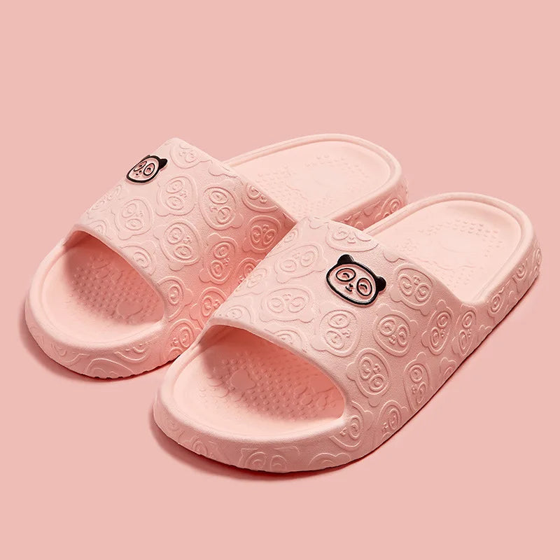 Summer Home Use EVA Slippers for Women Cute Cartoon Design Indoor Comfortable Slip-On Shoes