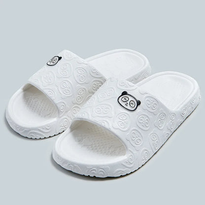 Summer Fashion Men's Slippers Printting Little Bear Sandals Indoor Bathroom Non-slip Soft Women Dormitory Casual Shoes Couple