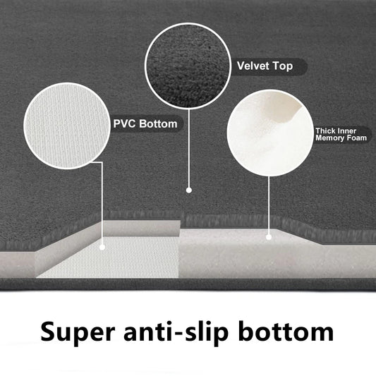 Superabsorberande golvmatta, superabsorberande badmatta, super anti slip korall sammet badrumsgolvmatta, dörrmatta