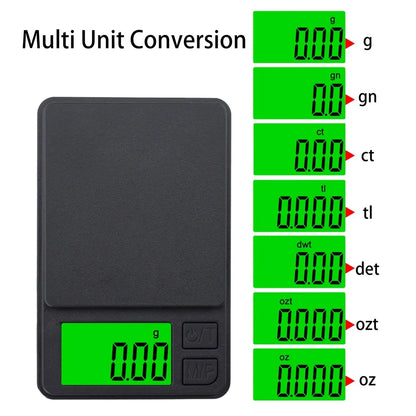 Digital Pocket Scale Weigh Gram Scale Accuracy 500g/0.01g Mini Jewelry Scale