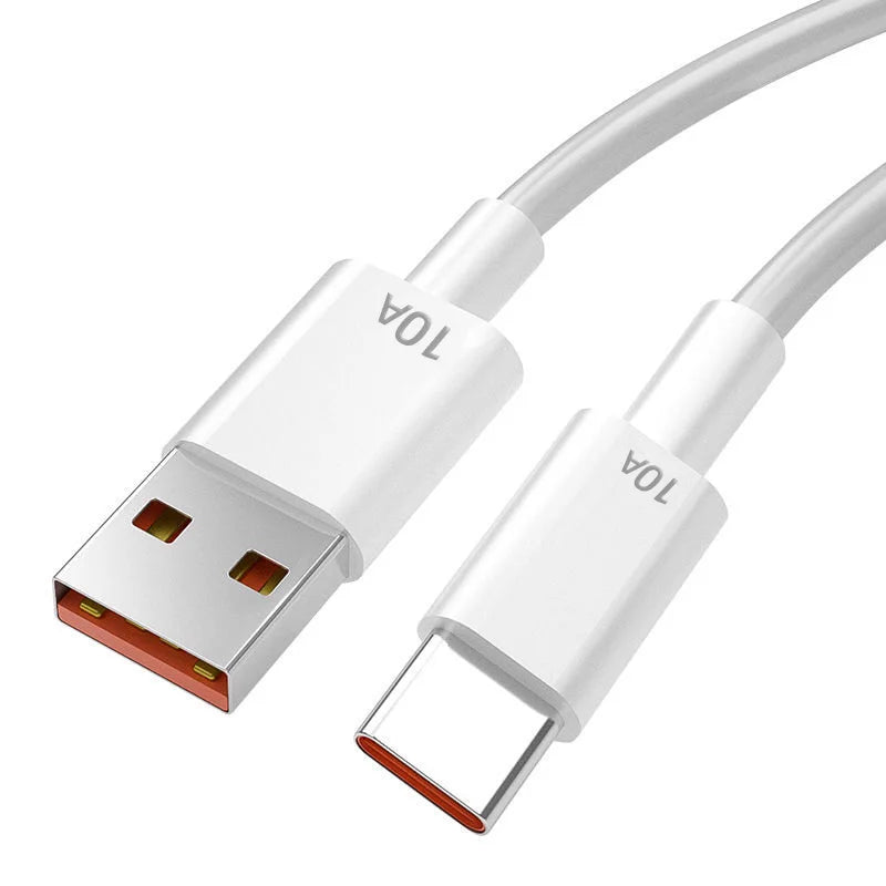 120W 10A USB Typ C Laddningskabel Dataöverföringskabel för mobiltelefoner Snabbladdningskabel för Huawei Xiaomi Realme