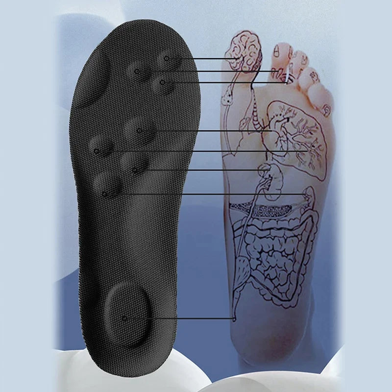 Hög elasticitet Latex Sportsulor Mjuka skokuddar Valvstöd Ortotiska innersulor Andas deodorant stötdämpande kudde